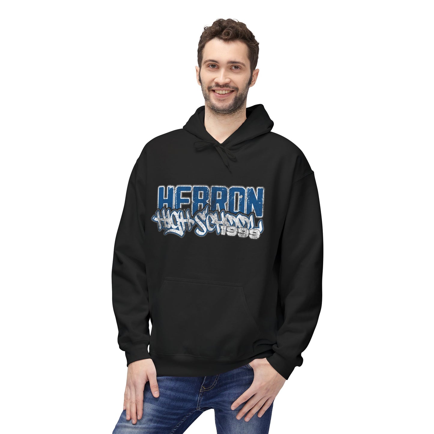 Hebron High School Graffiti Hoodie, Cozy Streetwear, Perfect for Students, Unique Gift for Graduates, Casual Everyday Style