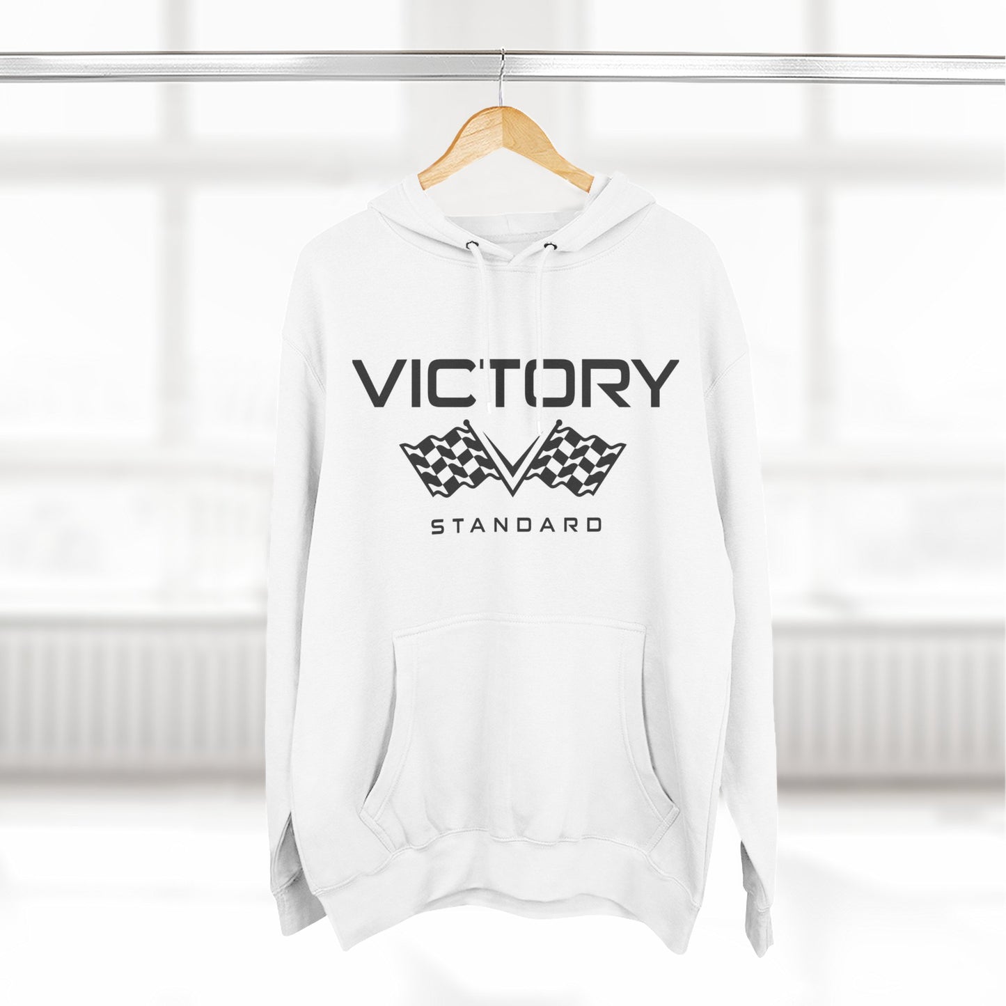 Victory Standard Graphic Hoodie | Cozy Fleece Sweatshirt for Sports & Everyday Use, Perfect for Racing Fans, Gift for Him/Her