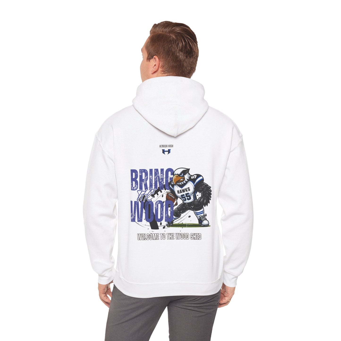 Hebron High Football Bold Graphic Sweatshirt for Sports Lovers, Unisex Hoody, Comfortable Apparel for Game Day, Perfect for Fans, Gift for Sports Enthusiasts