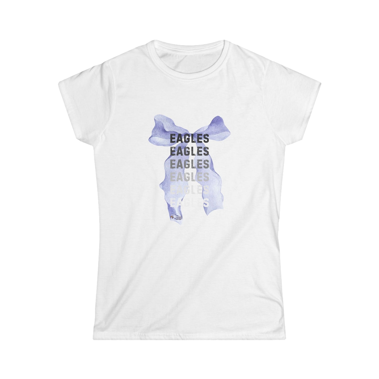 Arbor Creek Bow Eagle Print Women's Softstyle Tee, Casual Top, Animal Lover Gift, Graphic Shirt, Eco-Friendly Fashion, Soft and Comfortable T-Shirt