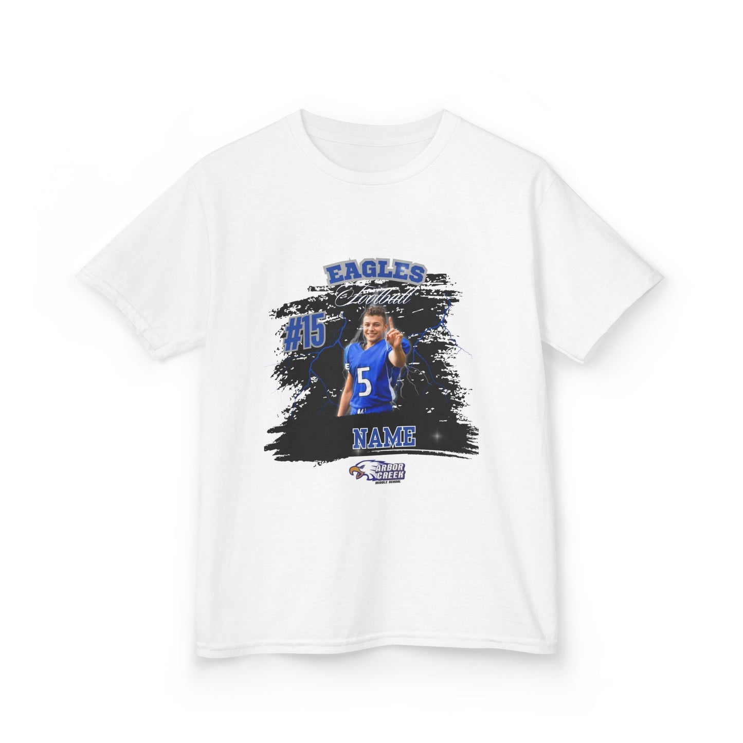 Arbor Creek Basketball or Football Kids Sport Tee, Youth T-Shirt, Personalized Team Shirt, Youth Apparel, Sports Fan Gear
