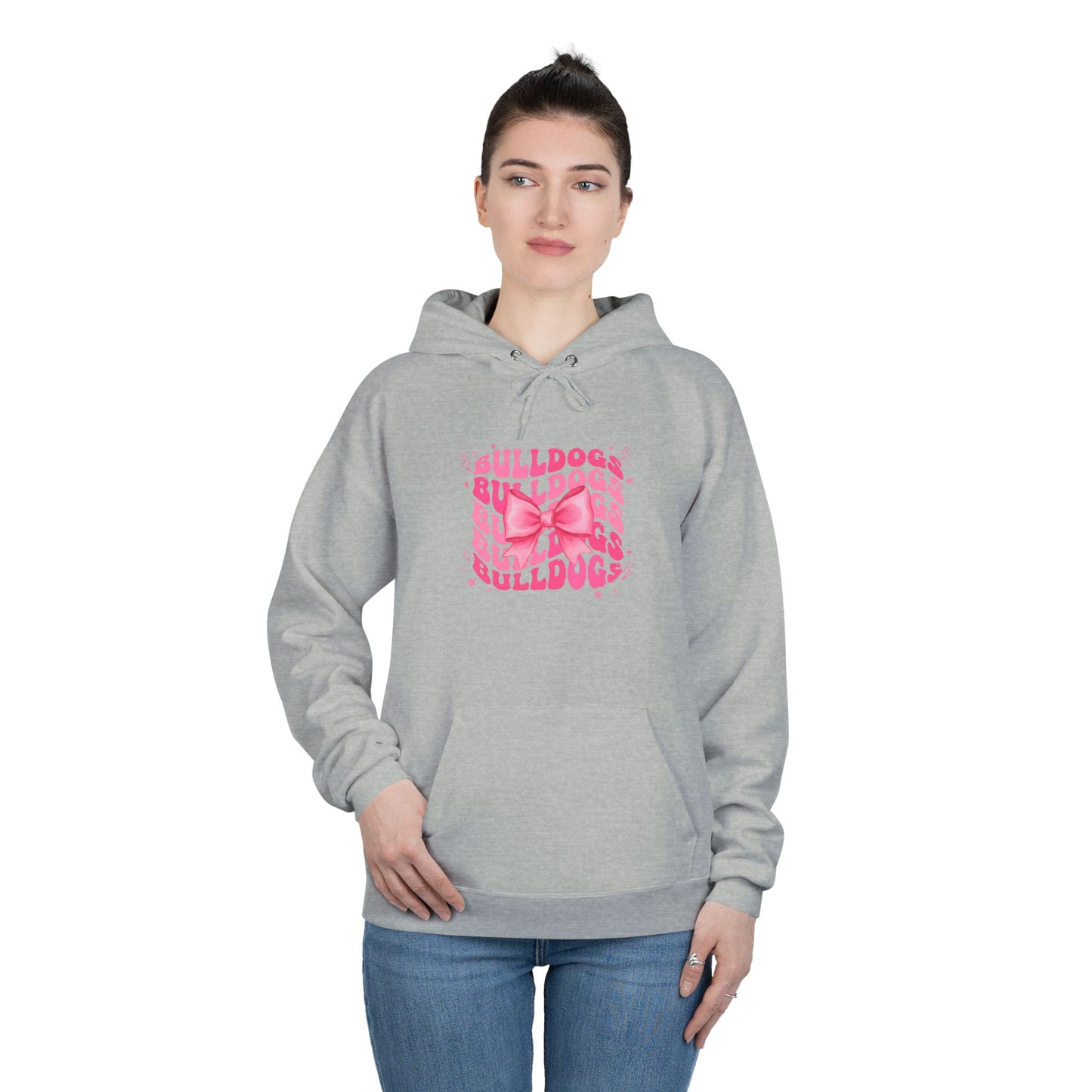 Bulldogs Pink Bow Hoodie