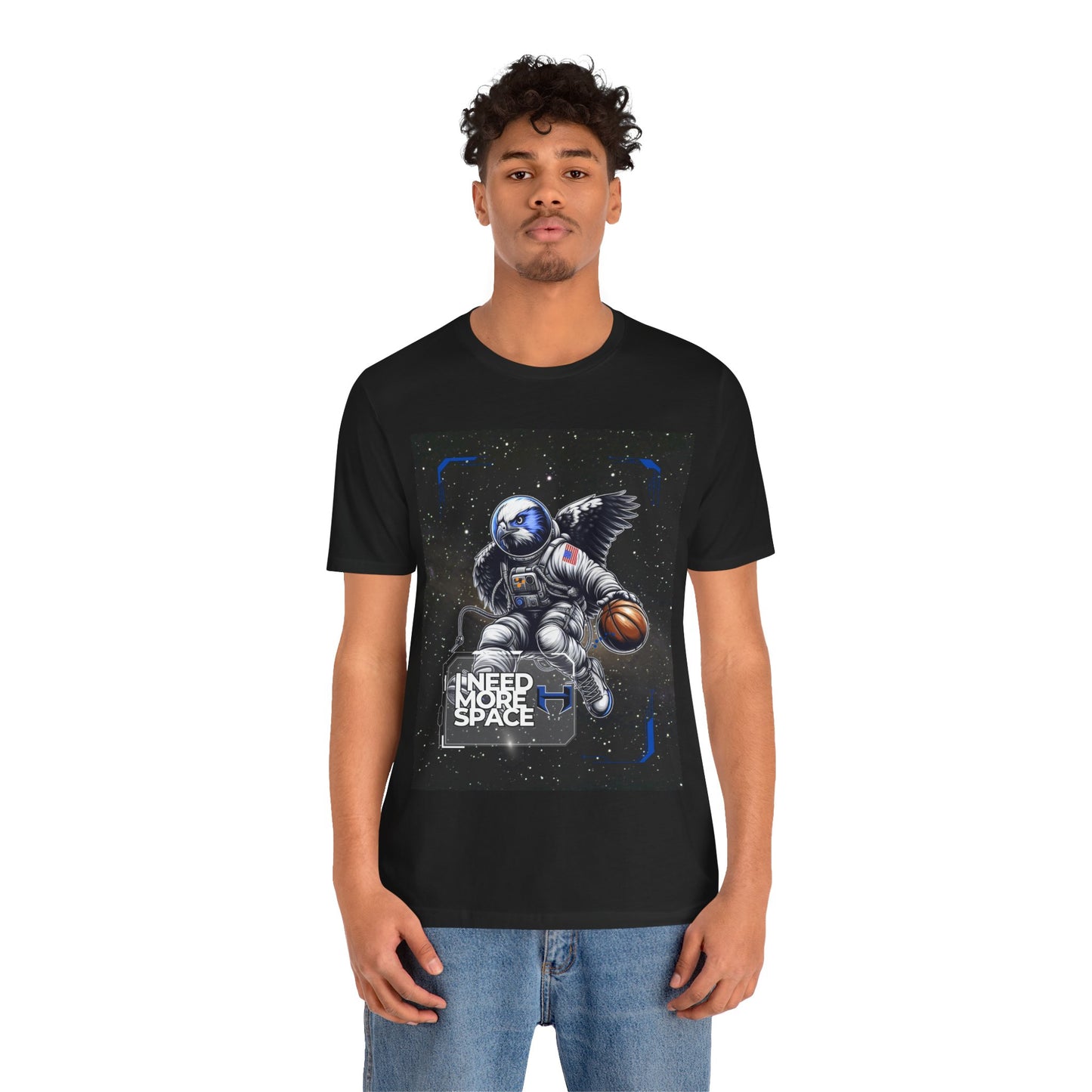Hebron Astronaut Basketball Graphic Tee, Space Lover’s Shirt, Unisex T-Shirt, Cool Casual Wear, Gift for Him or Her, Perfect for Birthdays