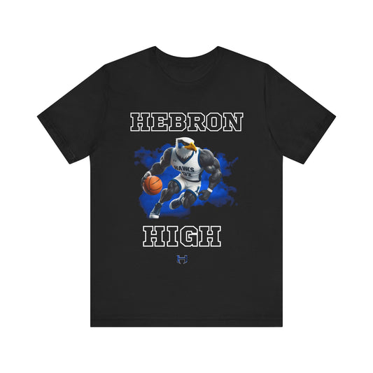 Hebron High Basketball Tee, Unisex Jersey Short Sleeve Shirt, Sports Apparel, Team Spirit T-Shirt, Game Day Outfit, Basketball Fan Gift