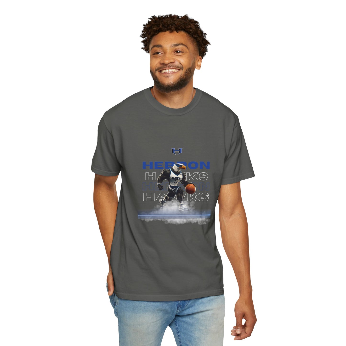 Hebron Hawks Graphic Sports T-Shirt - Perfect for Game Days, Basketball Fans, Casual Wear, Gift for Athletes, Sports Events
