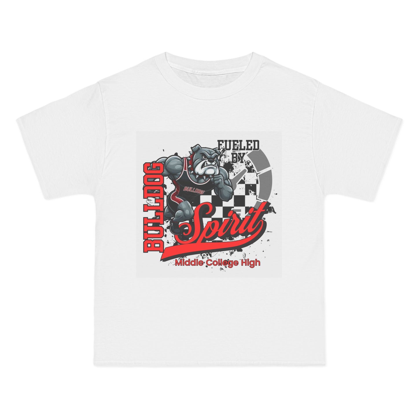 Track & Field Beefy-T® T-Shirt - Middle College High Gear for Students, School Spirit, Sports Events, Classic Casual Wear, Bulldogs