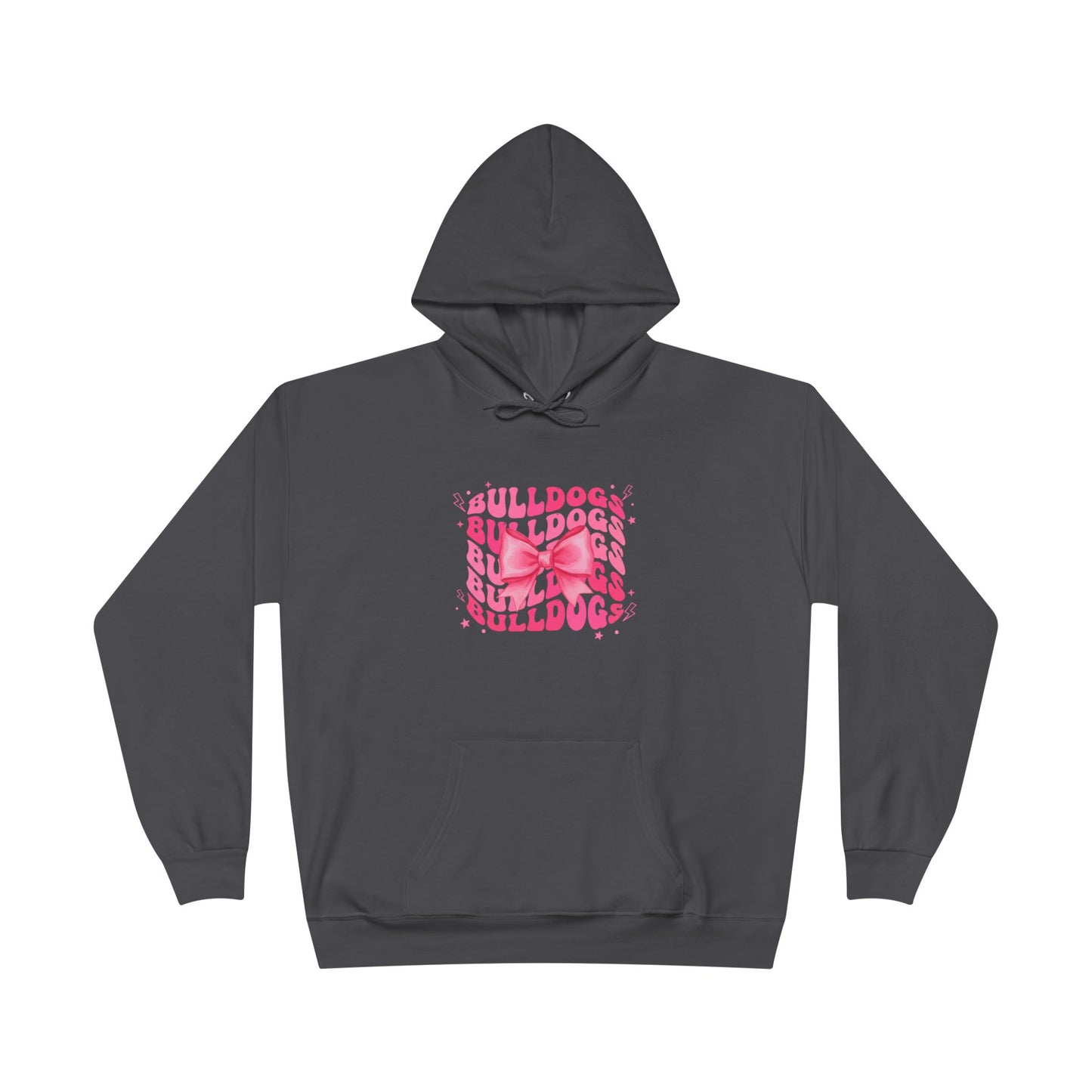 Bulldogs Pink Bow Hoodie