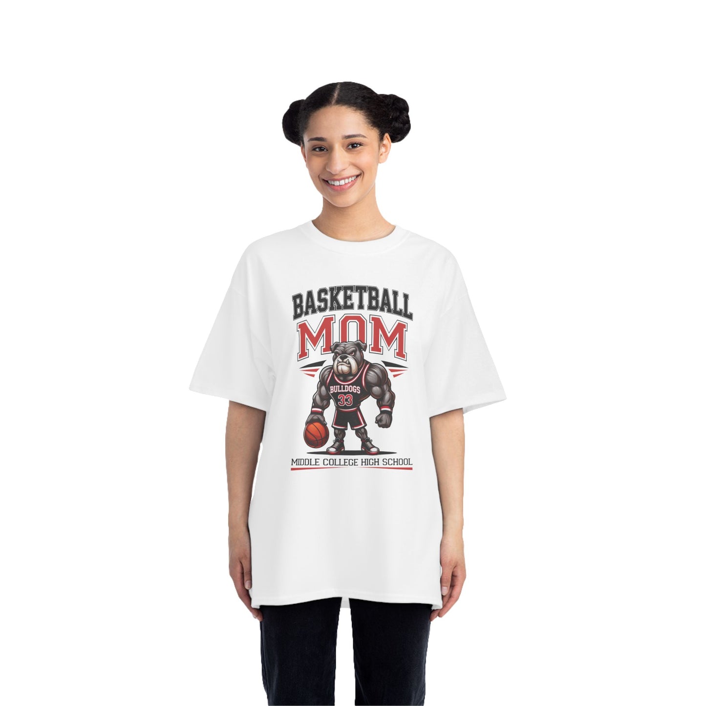 Basketball Mom T-Shirt, Supportive Gift for Sports Moms, Short-Sleeve Tee, Athletic Wear, Team Spirit Apparel, Gifts for Basketball Moms