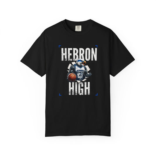 Hebron High Basketball Unisex Tee, Sporty Apparel, Gift for Students, Team Spirit Shirt, Casual Wear, School Pride Merch