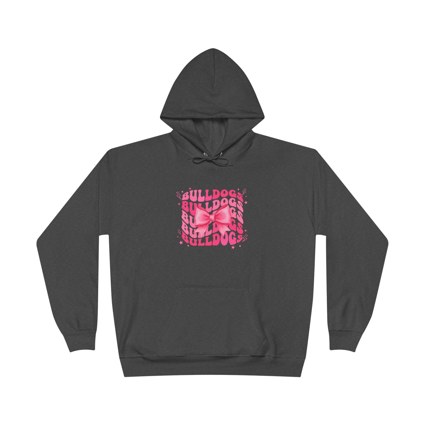 Bulldogs Pink Bow Hoodie