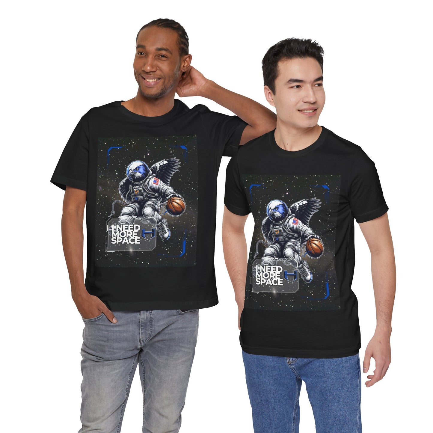 Hebron Astronaut Basketball Graphic Tee, Space Lover’s Shirt, Unisex T-Shirt, Cool Casual Wear, Gift for Him or Her, Perfect for Birthdays