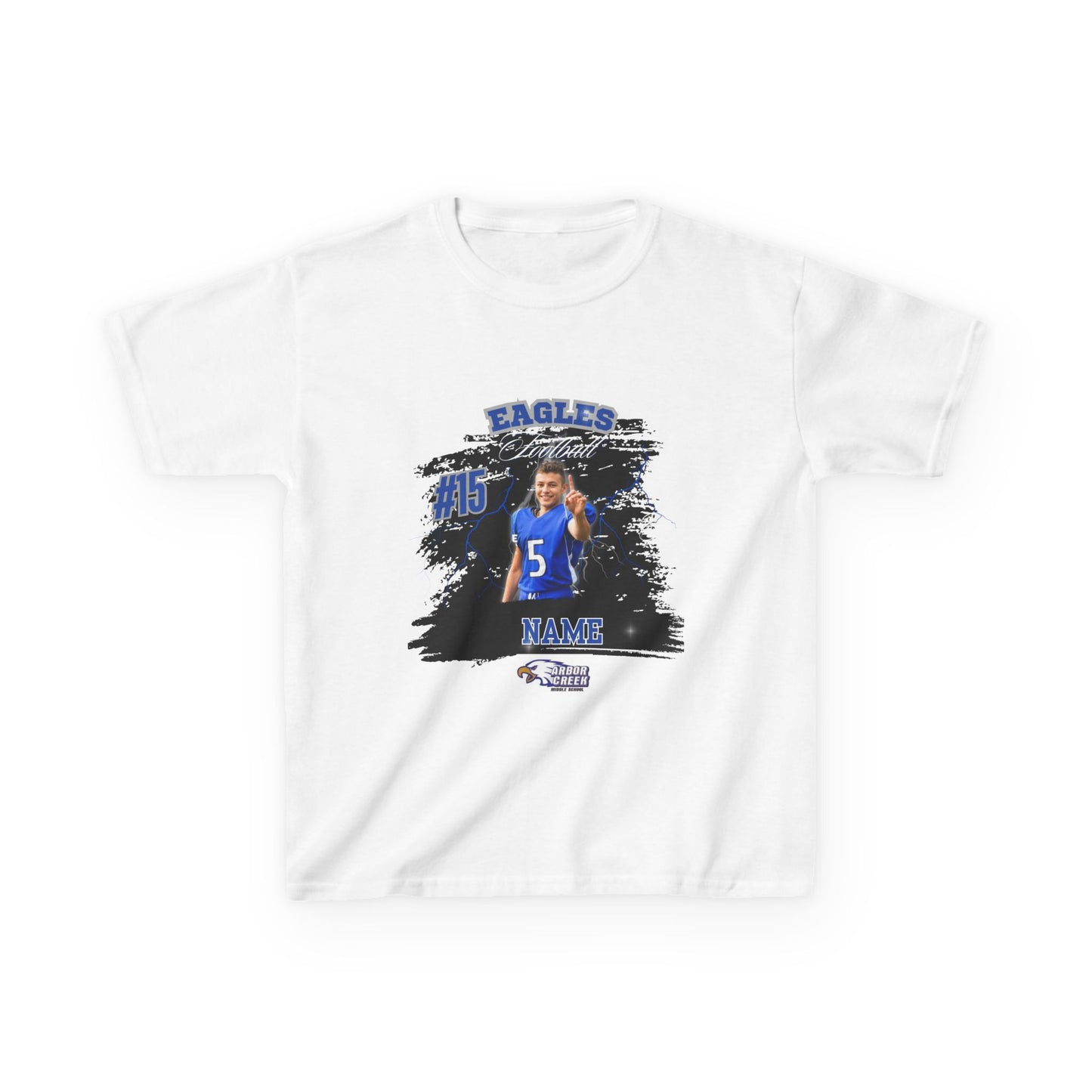 Arbor Creek Basketball or Football Kids Sport Tee, Youth T-Shirt, Personalized Team Shirt, Youth Apparel, Sports Fan Gear