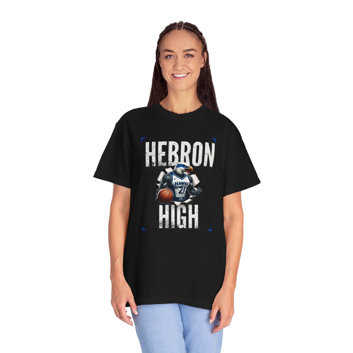 Hebron High Basketball Unisex Tee, Sporty Apparel, Gift for Students, Team Spirit Shirt, Casual Wear, School Pride Merch