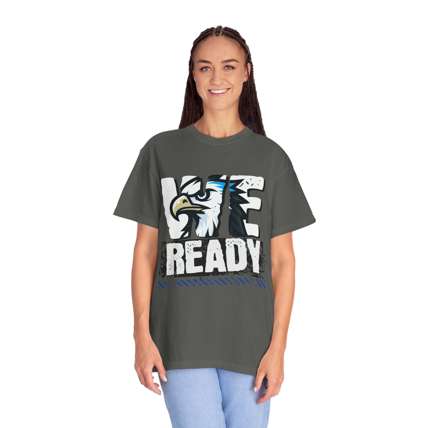 Arbor Creek Unisex Garment-Dyed T-Shirt: 'We Ready' Graphic Tee for Sports Fans, Event Gear, Casual Wear, Gift Idea, Team Spirit