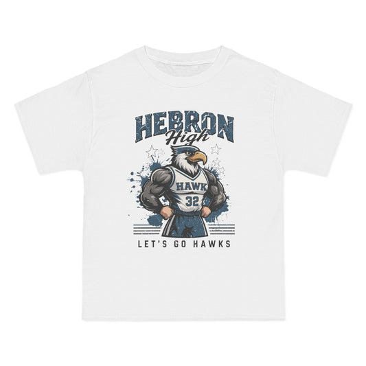 Hebron High Cheer T-Shirt - Let's Go Hawks Spirit Wear, Custom School Shirt, Youth Sports Apparel, Team Fan Merchandise, Graduation Gift