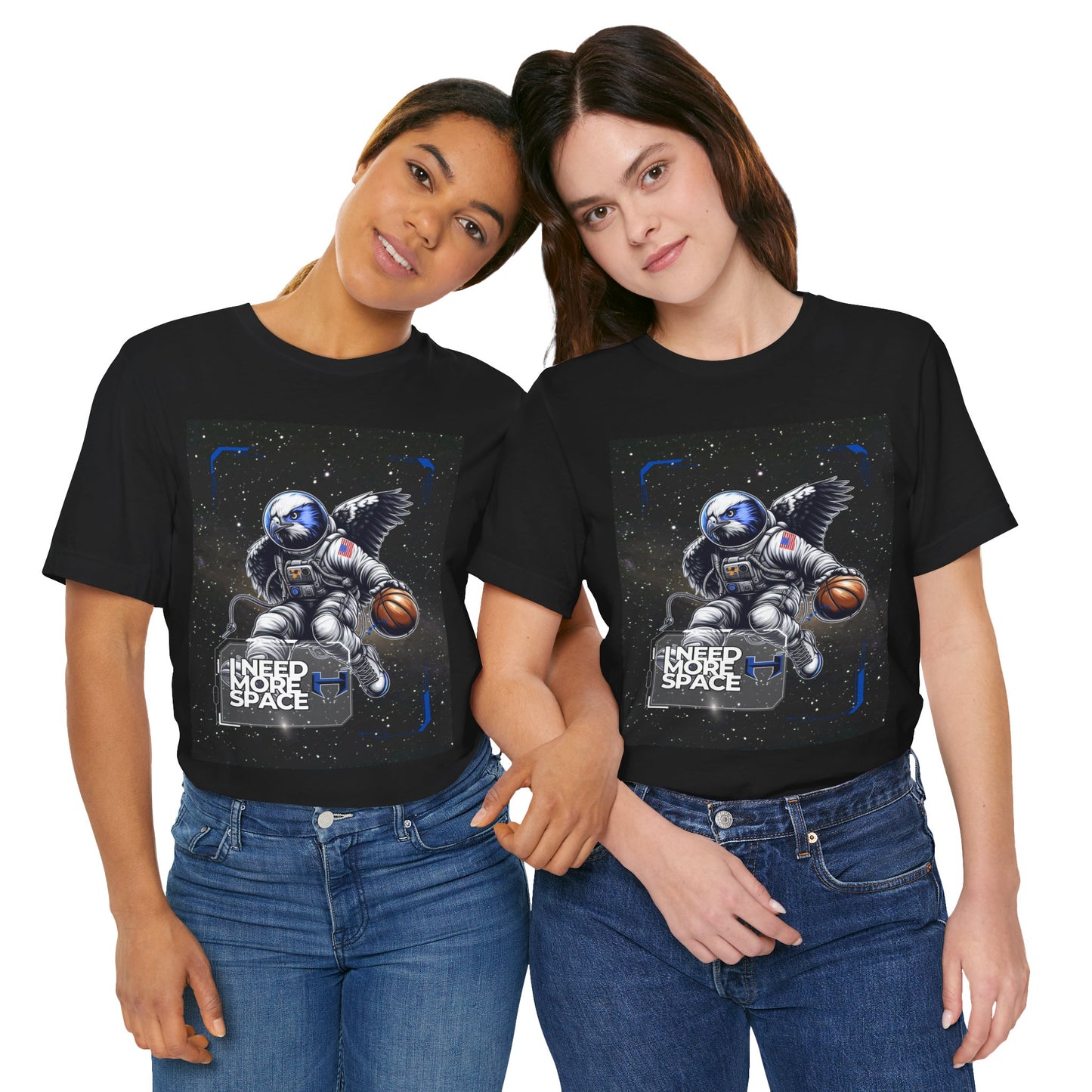 Hebron Astronaut Basketball Graphic Tee, Space Lover’s Shirt, Unisex T-Shirt, Cool Casual Wear, Gift for Him or Her, Perfect for Birthdays