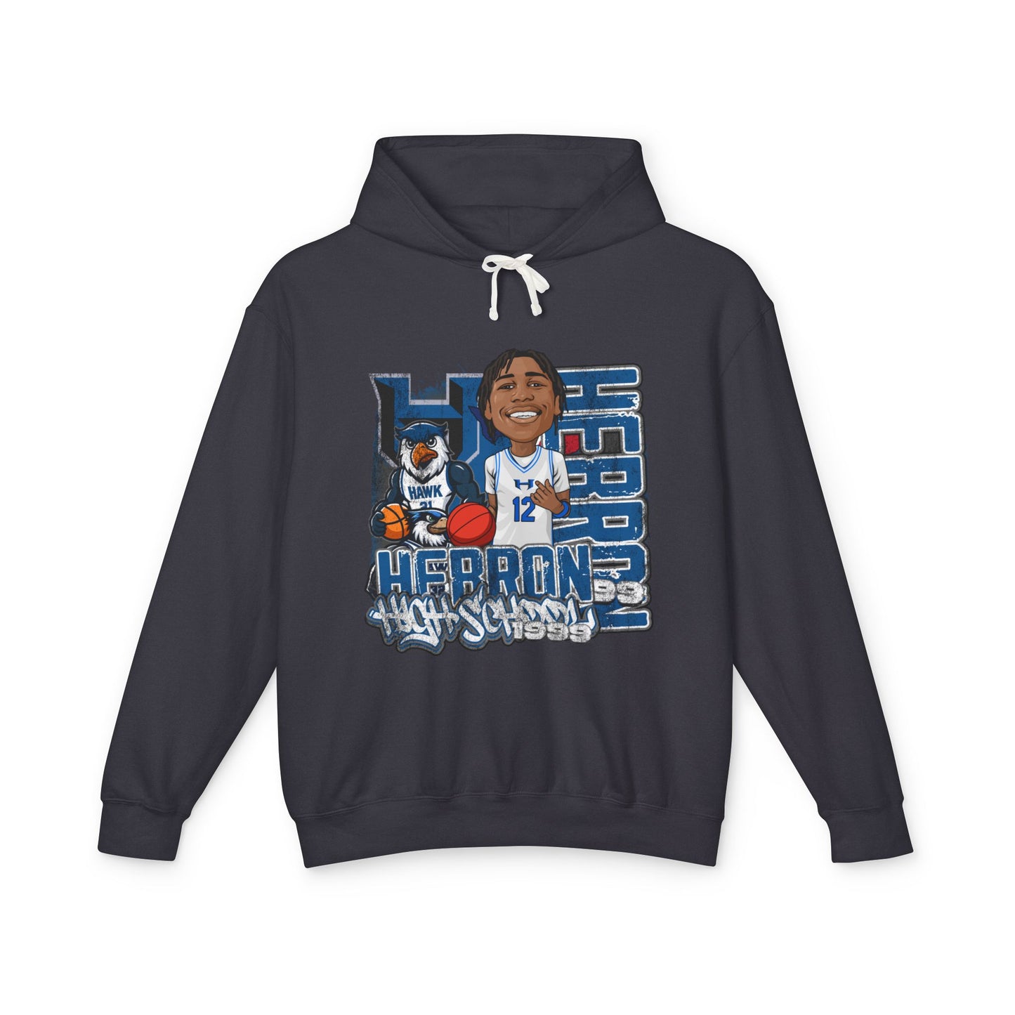 CUSTOM player Hebron High School Unisex Lightweight Hooded Sweatshirt, Casual Hoodie, School Spirit Wear, Trendy Streetwear, Gift for Students, [...]