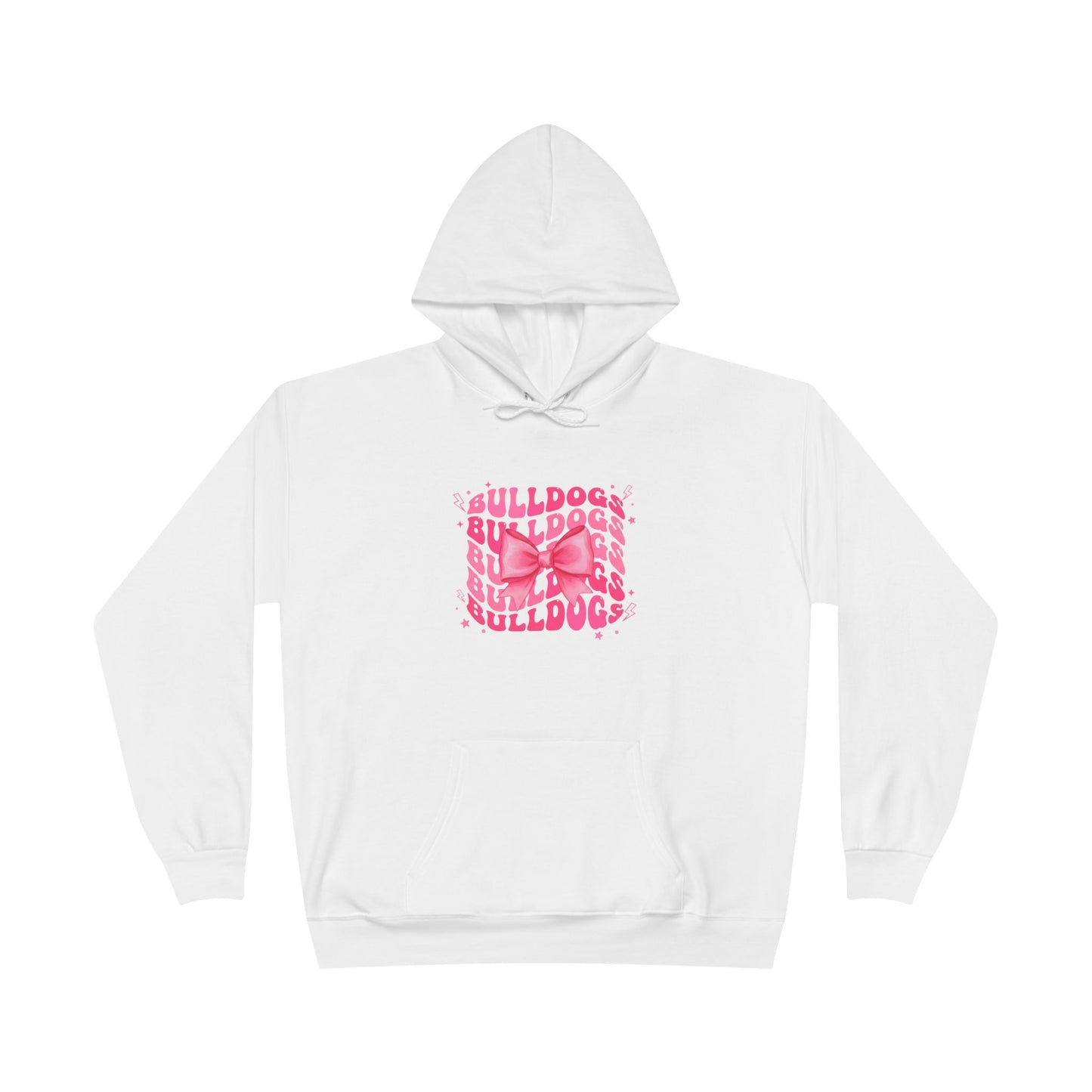Bulldogs Pink Bow Hoodie