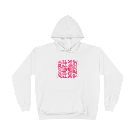 Bulldogs Pink Bow Hoodie