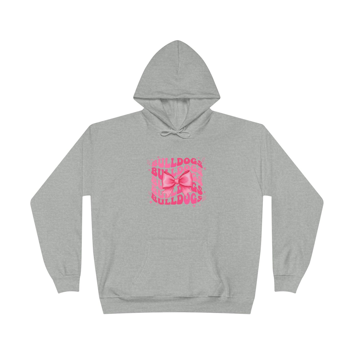 Bulldogs Pink Bow Hoodie