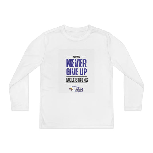 Arbor Creek - Always Never Give Up, Eagle Strong, Inspirational Apparel, Kids Sports Shirt, Gift for Students