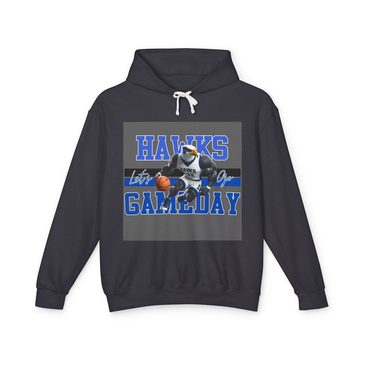 Hebron Hawks Game Day Hoodie - Unisex Lightweight Sweatshirt, Sportswear, Basketball Fan Apparel, Team Spirit, Gameday Outfit, Comfortable Clothing