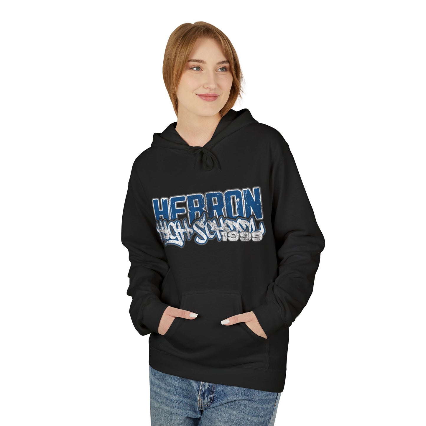 Hebron High School Graffiti Hoodie, Cozy Streetwear, Perfect for Students, Unique Gift for Graduates, Casual Everyday Style