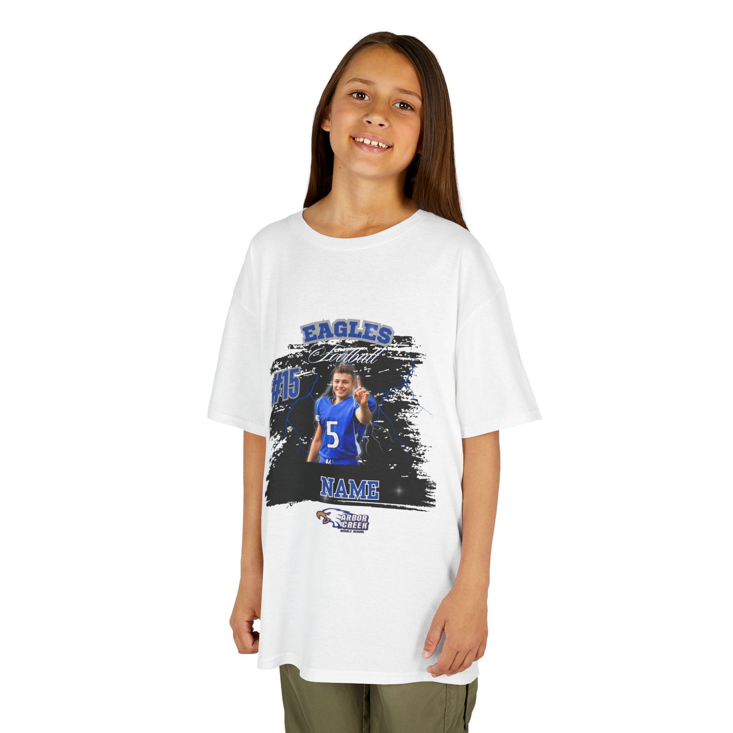 Arbor Creek Basketball or Football Kids Sport Tee, Youth T-Shirt, Personalized Team Shirt, Youth Apparel, Sports Fan Gear