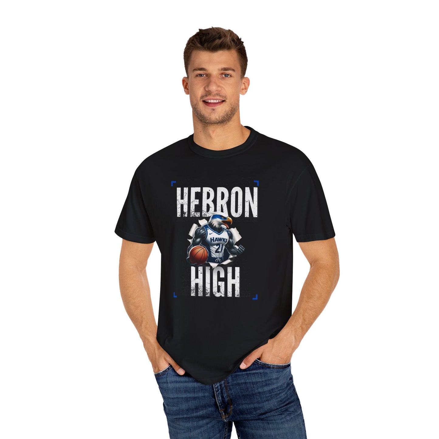 Hebron High Basketball Unisex Tee, Sporty Apparel, Gift for Students, Team Spirit Shirt, Casual Wear, School Pride Merch