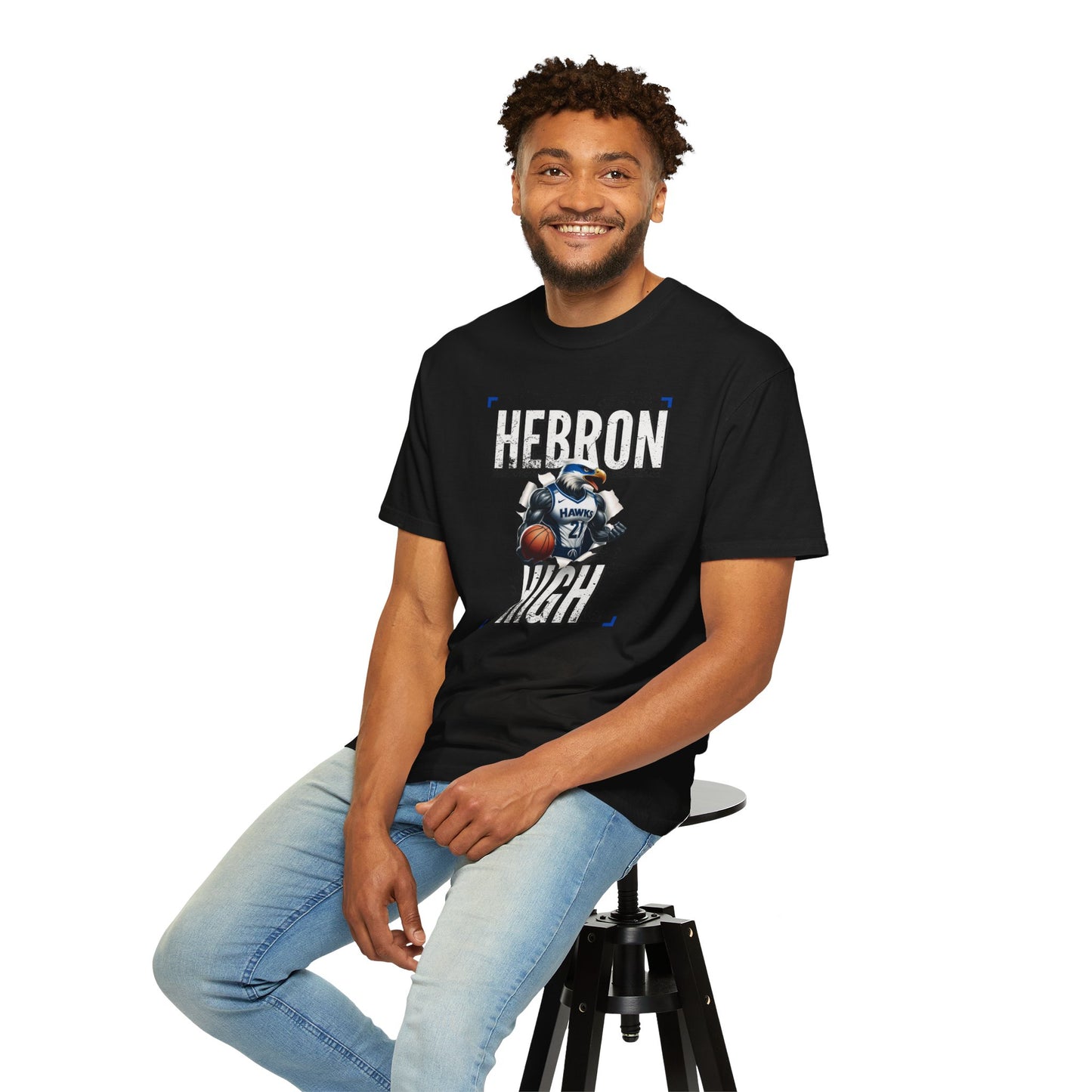 Hebron High Basketball Unisex Tee, Sporty Apparel, Gift for Students, Team Spirit Shirt, Casual Wear, School Pride Merch