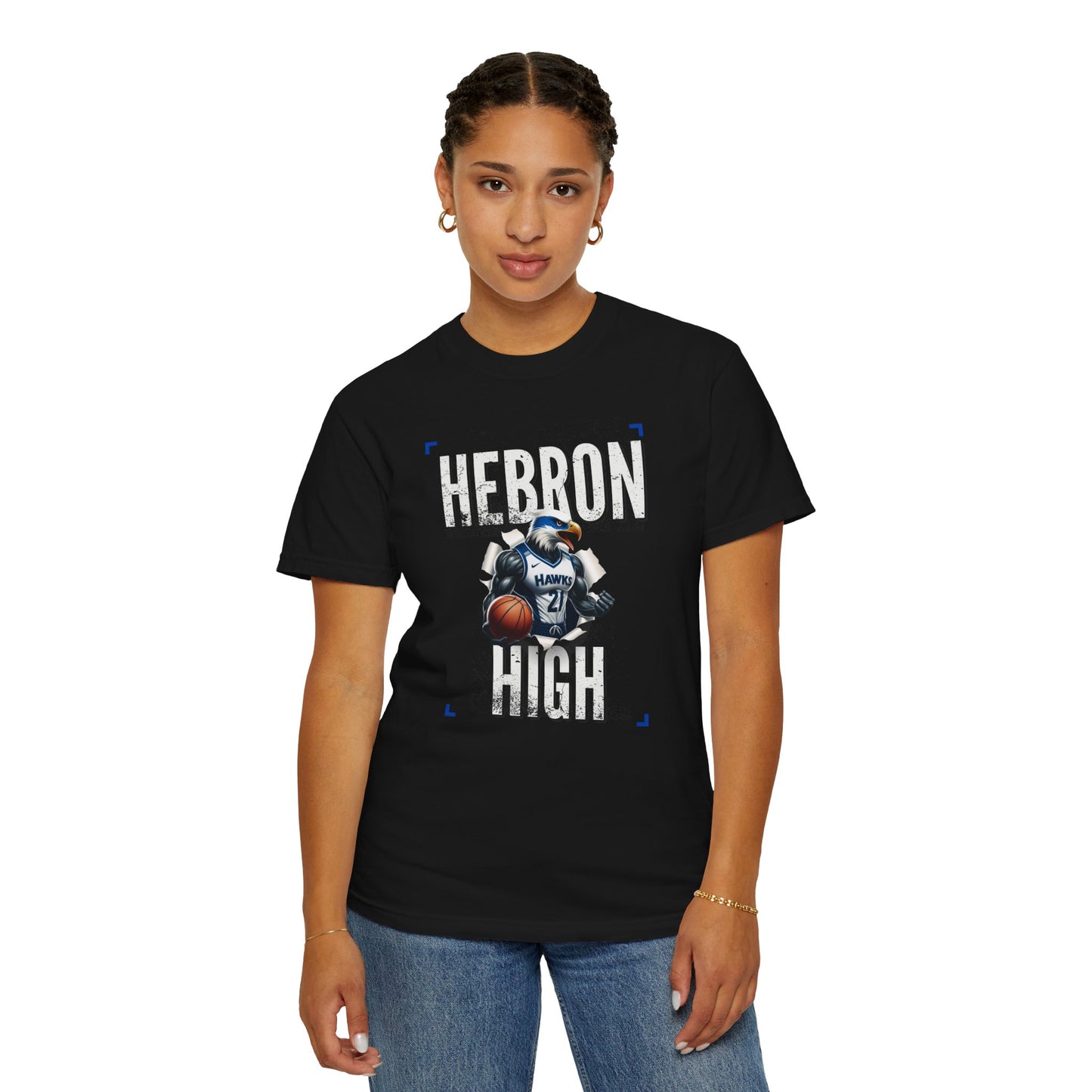 Hebron High Basketball Unisex Tee, Sporty Apparel, Gift for Students, Team Spirit Shirt, Casual Wear, School Pride Merch