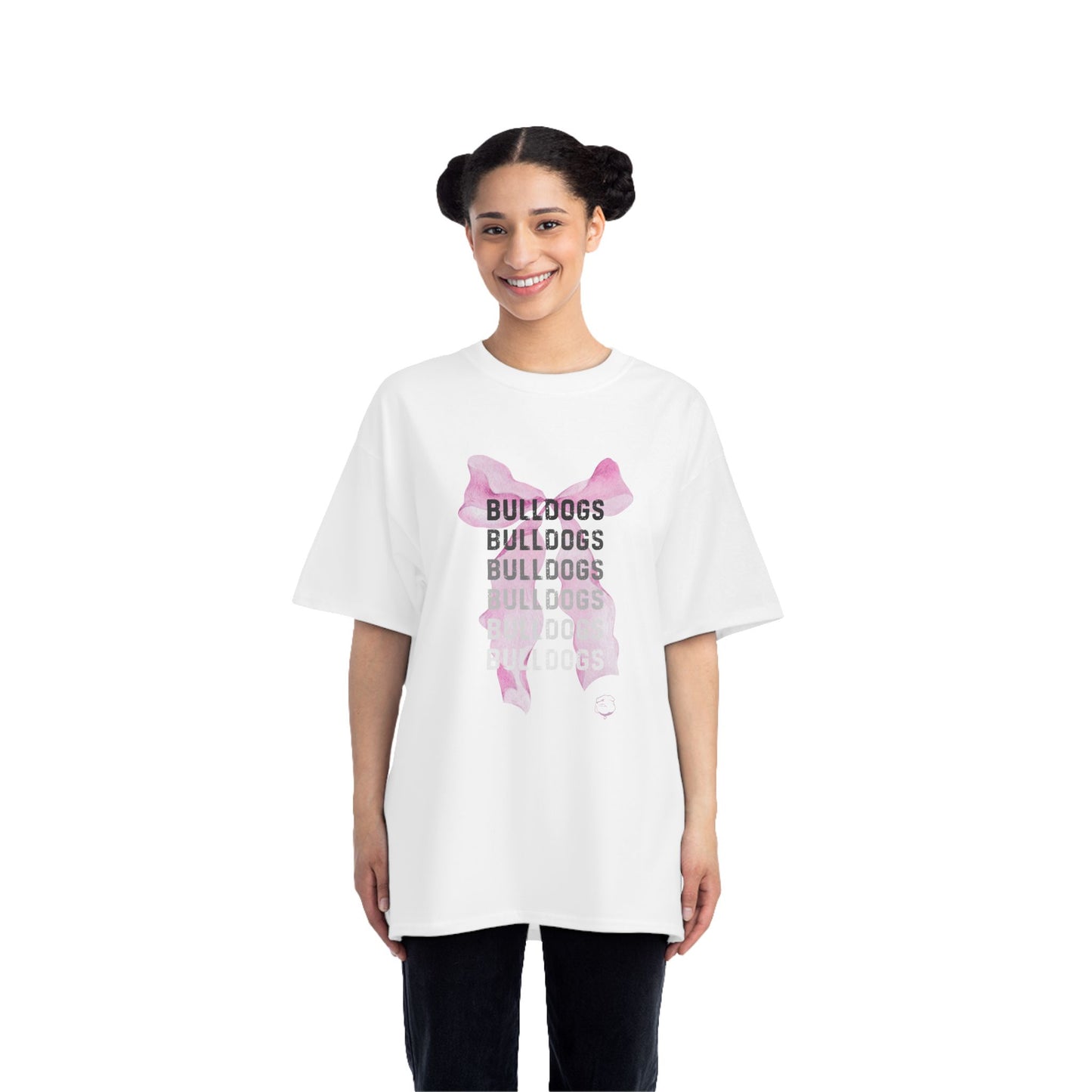 Pink Bow Bulldogs Short-Sleeve T-Shirt