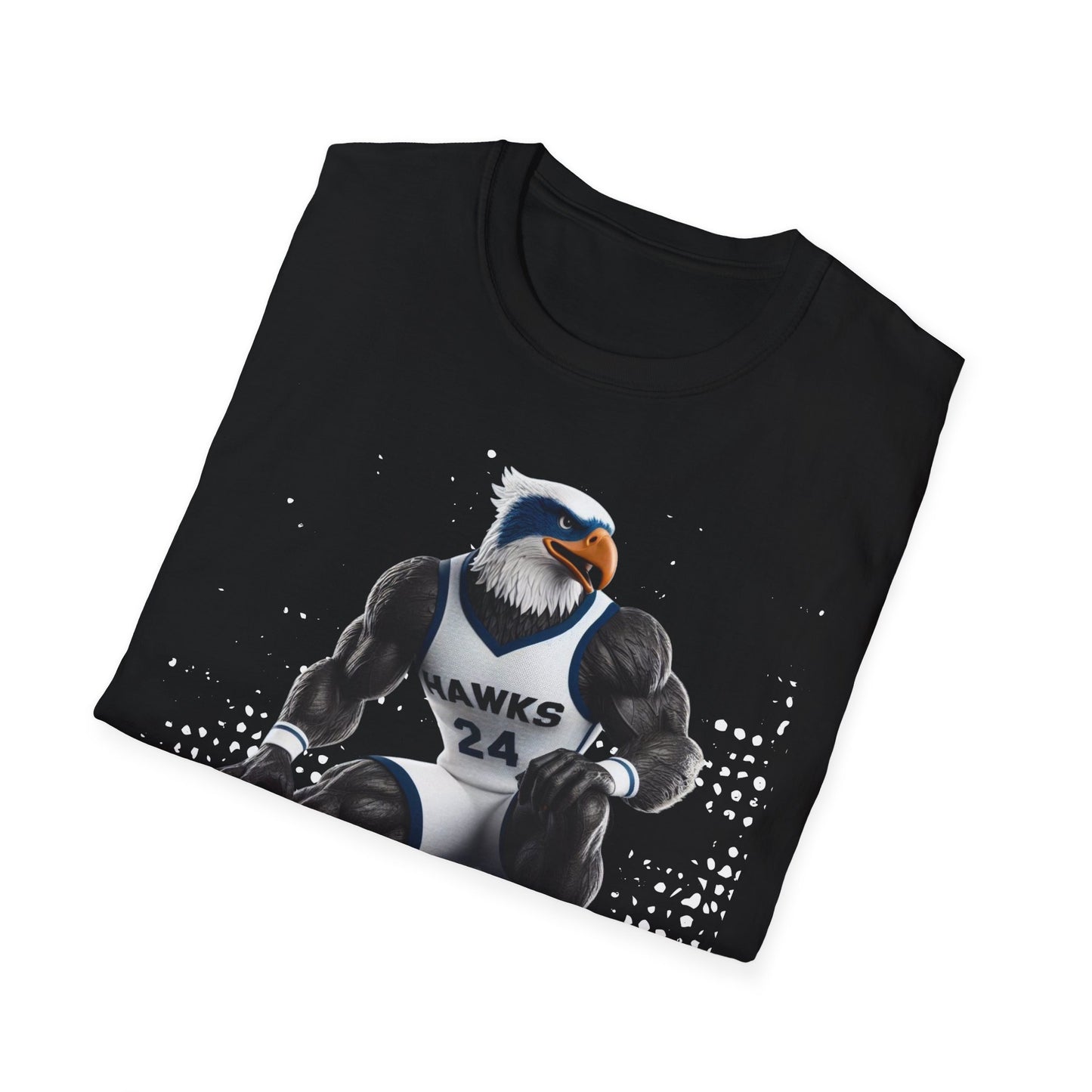 Hawk Heart Basketball T-Shirt, Sporty Unisex Tee, Champion Inspired, Gift for Fans, Casual Wear, Basketball Apparel