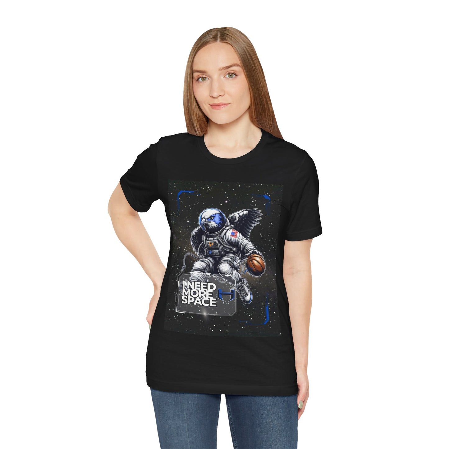 Hebron Astronaut Basketball Graphic Tee, Space Lover’s Shirt, Unisex T-Shirt, Cool Casual Wear, Gift for Him or Her, Perfect for Birthdays