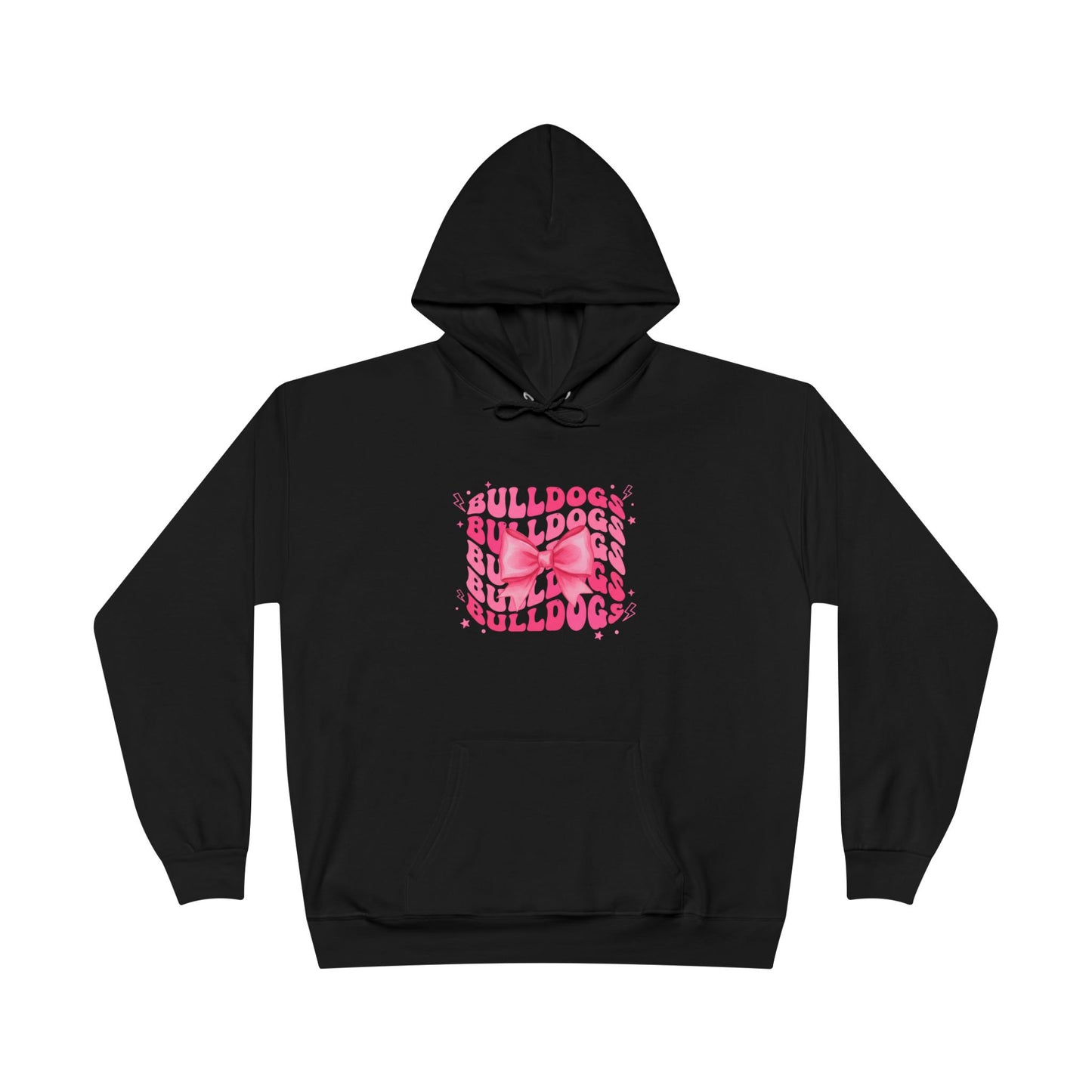 Bulldogs Pink Bow Hoodie