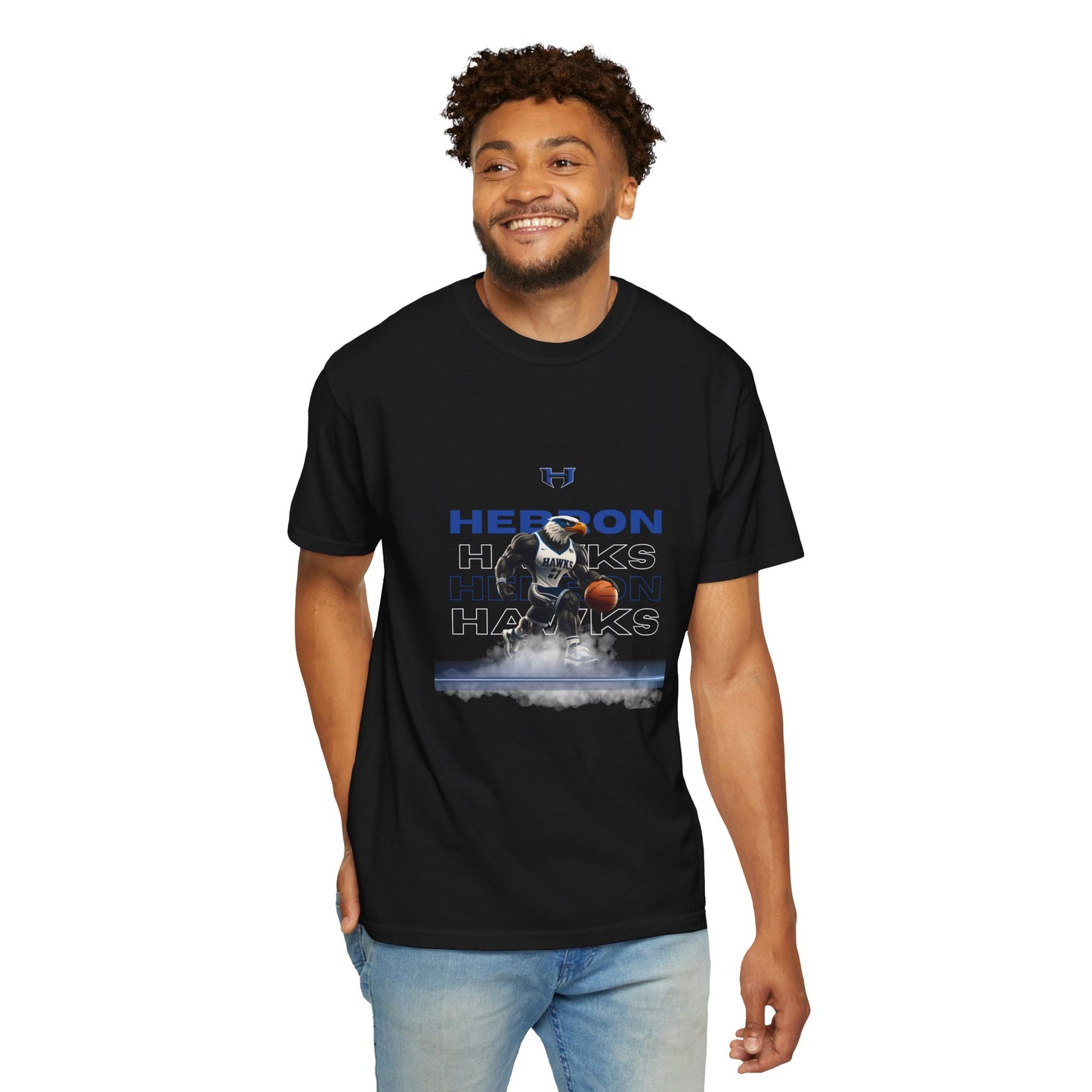Hebron Hawks Graphic Sports T-Shirt - Perfect for Game Days, Basketball Fans, Casual Wear, Gift for Athletes, Sports Events