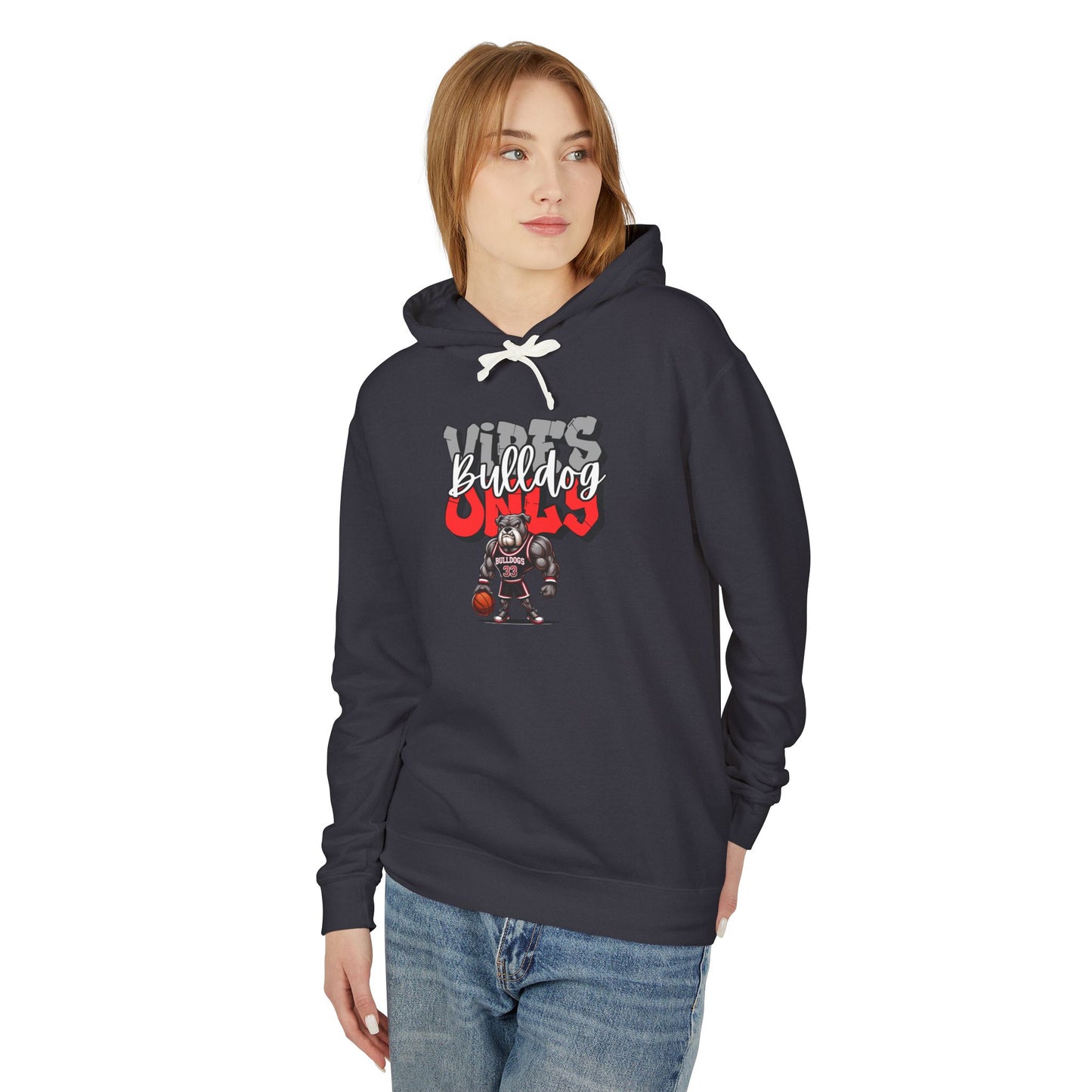 Unisex Middle College Bulldog Hoodie | Lightweight Sweatshirt for Fans, Basketball Apparel, Gift for Students, Comfortable Casual Wear, Sports Team Hoodie